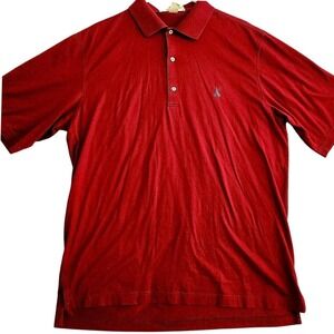 Vintage Fairway & Greene Polo Shirt Red Medium Mercerized Cotton‎ Golf Casual